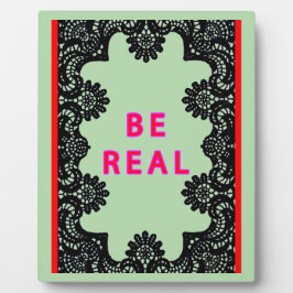 BE REAL Gibney Het MUSEUM Zazzle Gifts Plaque Fotoplaat