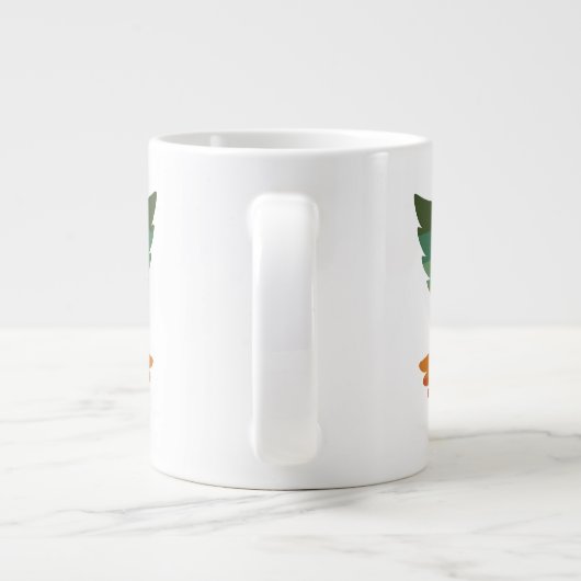 Be Retro Rainbow Peace Dove Jumbo Mug Grote Koffiekop (Achterkant)