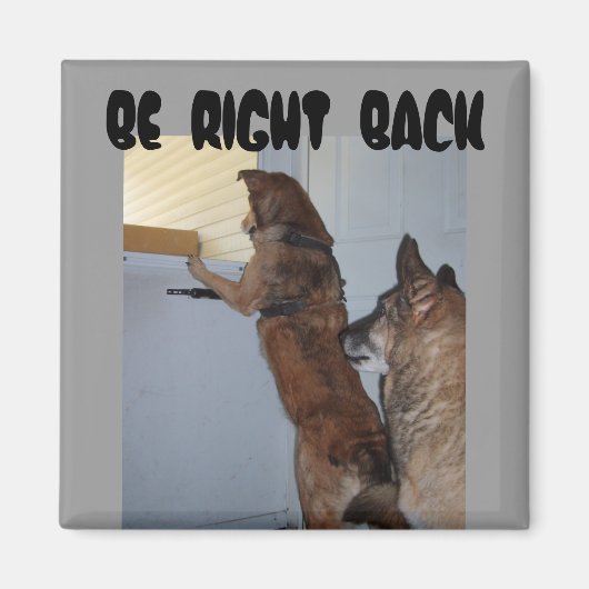 BE RIGHT BACK -jazzy en cb 2, Magneet (Voorkant)