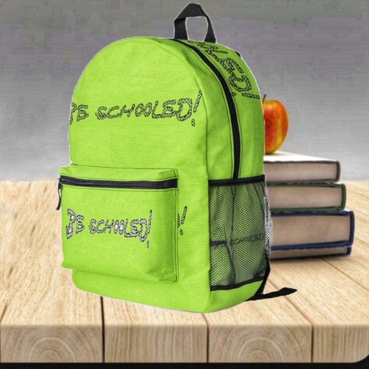 Be Schooled-II Bedrukte Rugzak