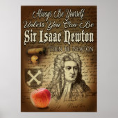Be Sir Isaac Newton Poster (Voorkant)