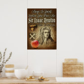 Be Sir Isaac Newton Poster (Keuken)
