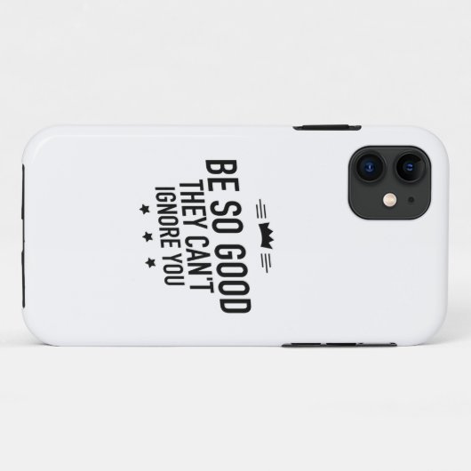 Be so good black Case-Mate iPhone case (Achterkant (horizontaal))