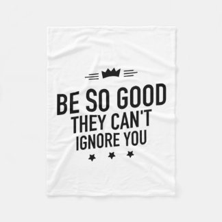 Be so good black fleece deken