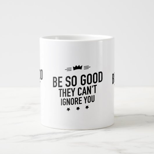 Be so good black grote koffiekop (Voorkant)