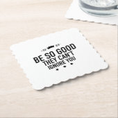 Be so good black kartonnen onderzetters (Gebogen)