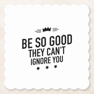 Be so good black kartonnen onderzetters
