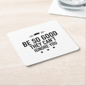 Be so good black kartonnen onderzetters (Schuin)