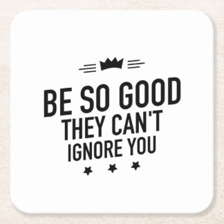 Be so good black kartonnen onderzetters