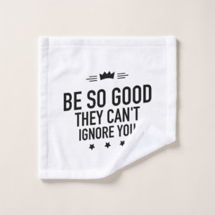 Be so good black washandje