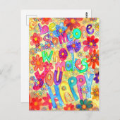 be someone who makes you happy briefkaart (Voorkant / Achterkant)