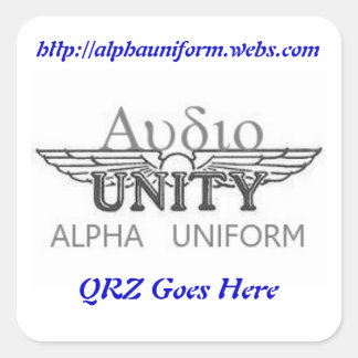 Be Square AU-Sticker Vierkante Sticker