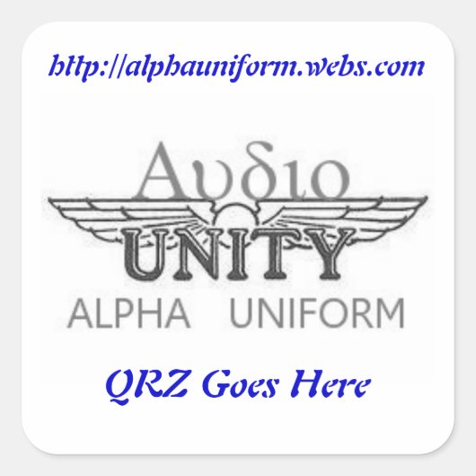 Be Square AU-Sticker Vierkante Sticker (Voorkant)