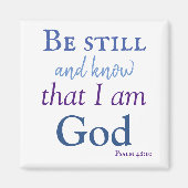 Be still and know Bible Verse Magneet (Voorkant)