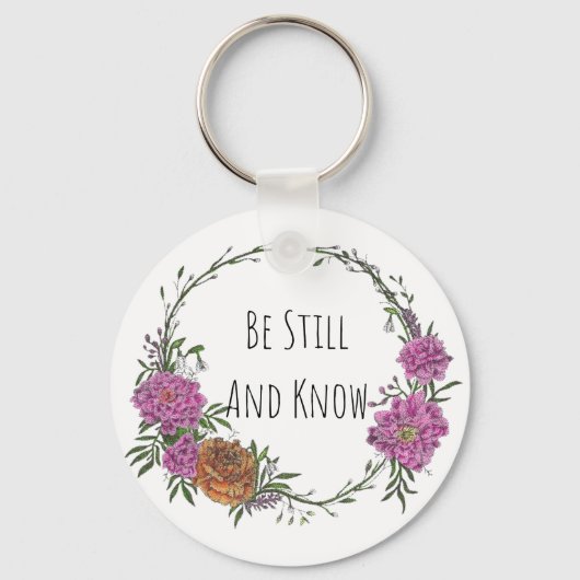 Be Still and Know Keychain (Voorkant)