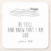 Be still and know that I am God  Kartonnen Onderzetters (Voorkant)