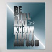 Be Still and Know That I Am God Poster (Voorkant)