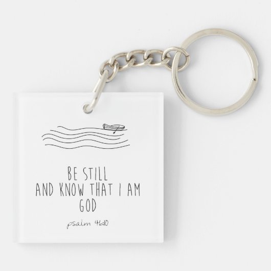Be still and know that I am God  Sleutelhanger (Achterkant)
