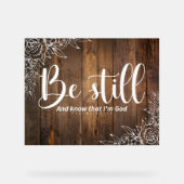 Be Still and Know That I’m God Acryl Bord (Voorkant)