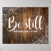 Be Still and Know That I’m God Poster (Voorkant)
