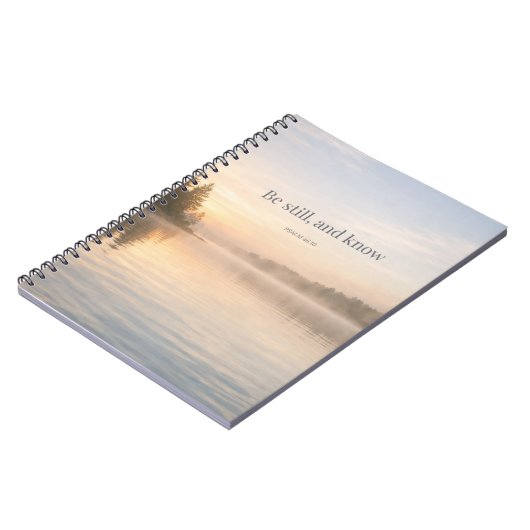 Be Still Christian Notebook Psalm 46:10 Scripture Notitieboek (Linkerzijde)