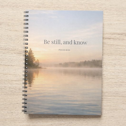 Be Still Christian Notebook Psalm 46:10 Scripture Notitieboek