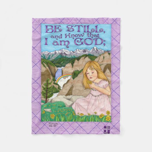 Be Still Fleece Deken (Voorkant)