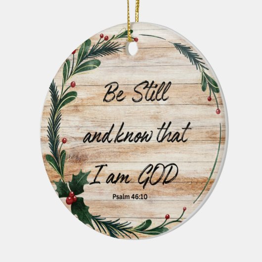 Be Still Keramisch Ornament (Links)