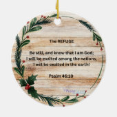 Be Still Keramisch Ornament (Achterkant)