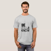 'Be still & know' T-shirts voor heren (Voorkant volledig)
