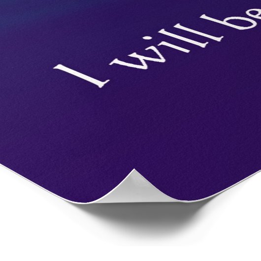 Be Still Poster (Hoek)