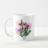 Be Still Watercolor Flowers Mok (Links)