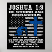 Be Strong And Courageous Do Not Be Afraid Prayer Poster (Voorkant)
