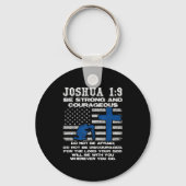 Be Strong And Courageous Do Not Be Afraid Prayer Sleutelhanger (Voorkant)