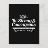 Be Strong and Courageous – Joshua 1:9 Bible Verse  Briefkaart (Voorkant)