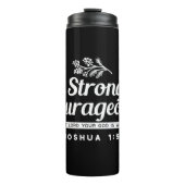 Be Strong and Courageous – Joshua 1:9 Bible Verse  Thermosbeker (Voorkant)