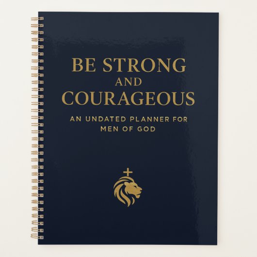 Be Strong and Courageous Planner (Voorkant)