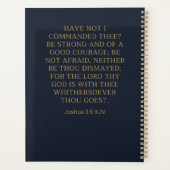 Be Strong and Courageous Planner (Achterkant)