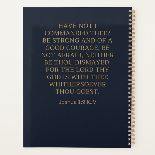 Be Strong and Courageous Planner (Achterkant)