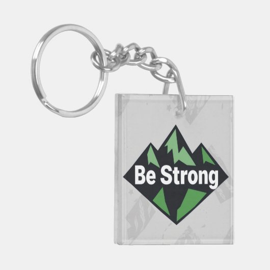 Be Strong Geometric Sleutelhanger (Voorkant Links)