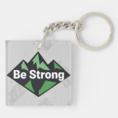 Be Strong Geometric Sleutelhanger (Achterkant)