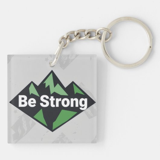 Be Strong Geometric Sleutelhanger (Achterkant)