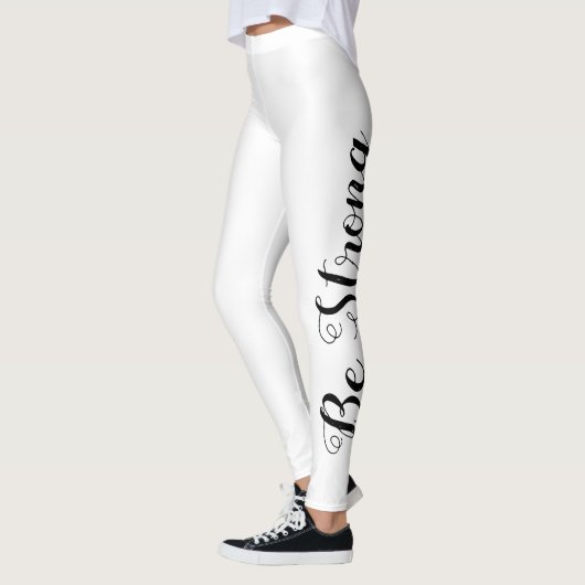  BE STRONG-typografie | Leggings (Links)