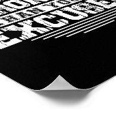 Be Stronger Than Your Excuses Funny Motivational Q Poster (Hoek)