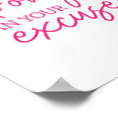 Be Stronger Than Your Excuses Shirt Workou Women M Poster (Hoek)