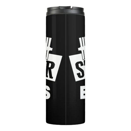 Be Stronger Than Your Excuses Thermosbeker (Achterkant)