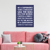 Be Superhero Wall Art Canvas - Superhero Speelkame (Insitu (Woonkamer))