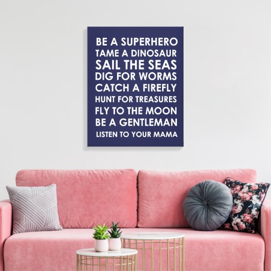 Be Superhero Wall Art Canvas - Superhero Speelkame (Insitu (Woonkamer))