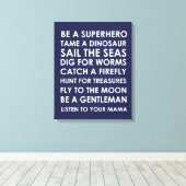 Be Superhero Wall Art Canvas - Superhero Speelkame Afdruk (Insitu (Houten vloer))