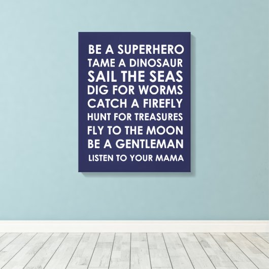 Be Superhero Wall Art Canvas - Superhero Speelkame Afdruk (Insitu (Houten vloer))